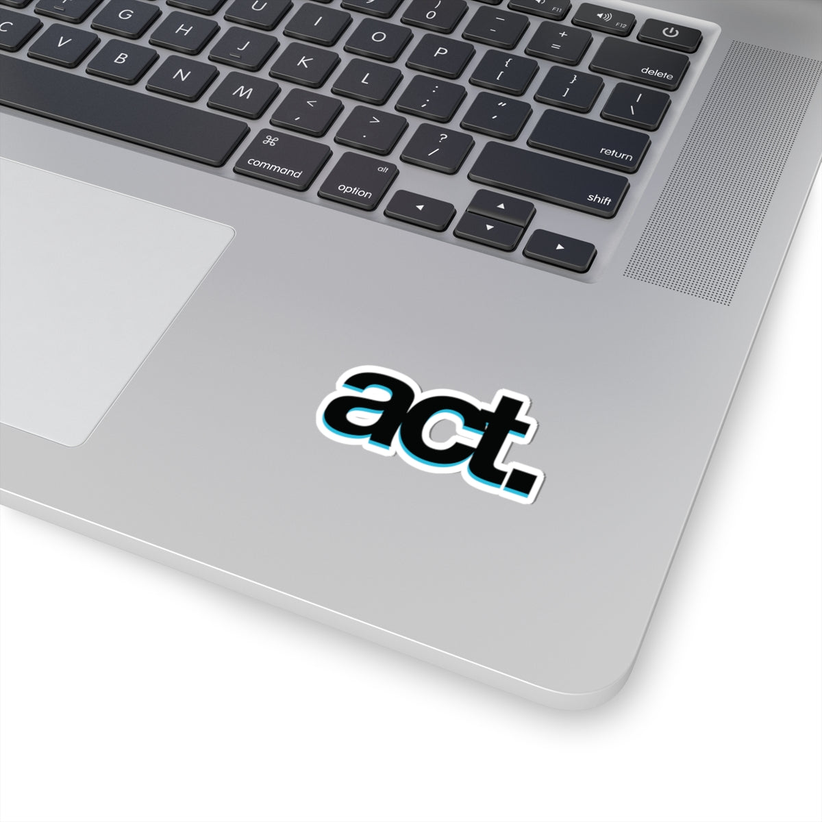 Bold 'ACT.' Kiss-Cut Stickers for Motivation, Laptop Decals, Home Decor, Planner Accessories, Inspirational Gifts