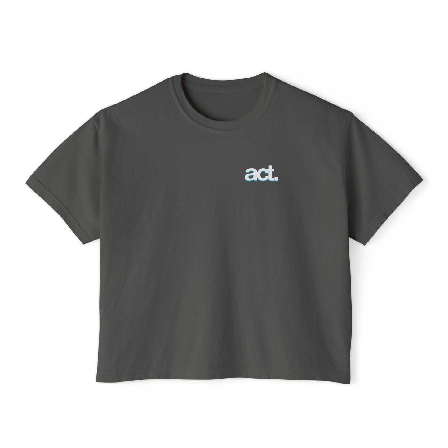 Boxy Graphic Tee for Women: Inspirational 'Do. Create. Serve.' Design, Casual Everyday Wear, Motivation, Gifts for Creatives